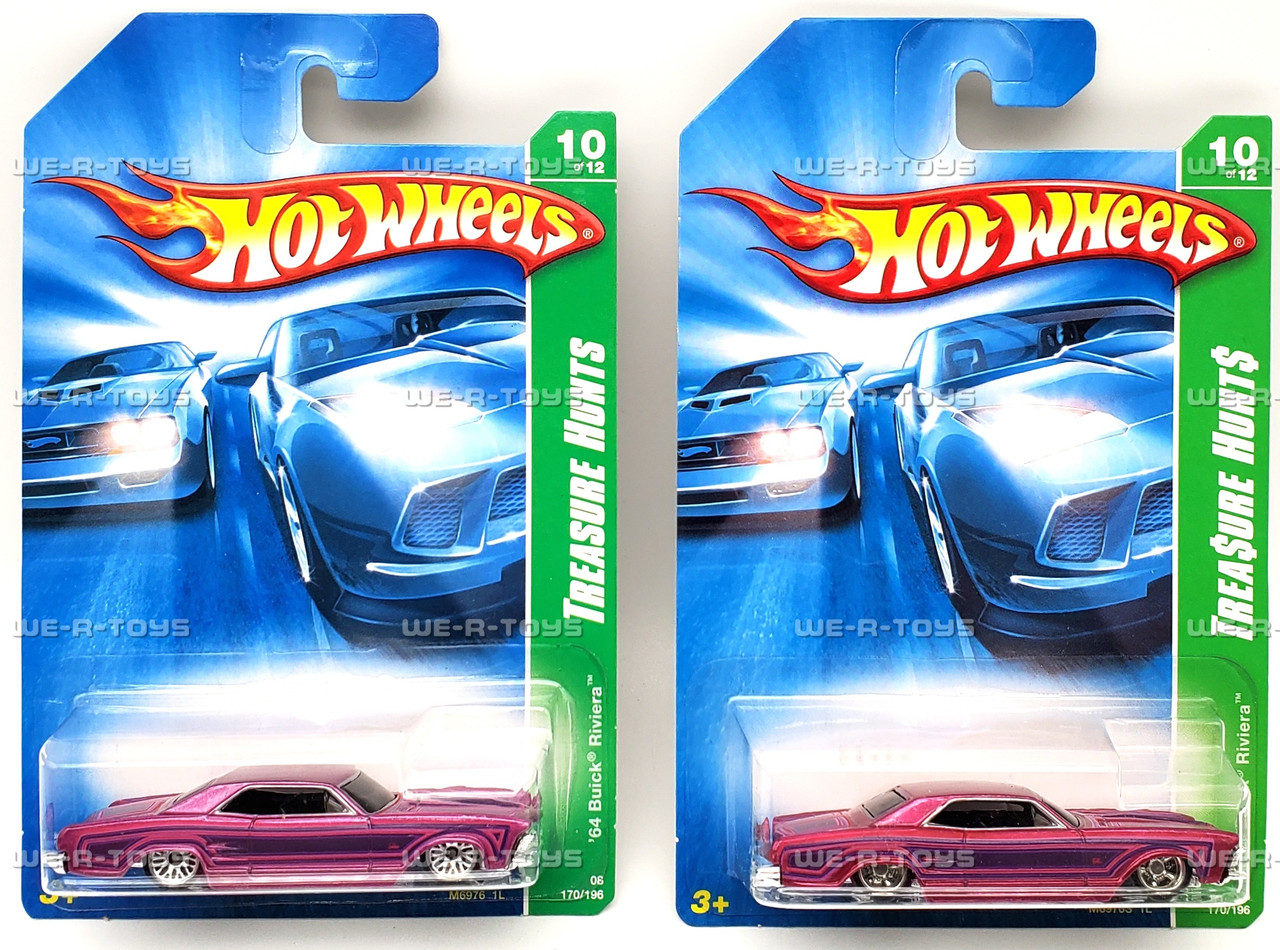 Hot Wheels Lot of 2 Regular & Super Treasure Hunts '64 Buick