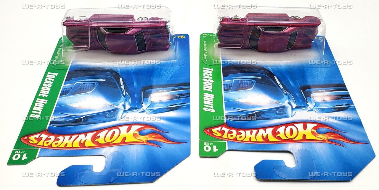 Hot Wheels Lot of 2 Regular & Super Treasure Hunts '64 Buick