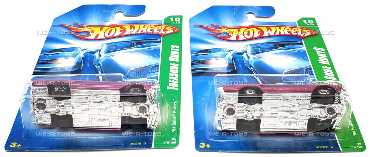 Hot Wheels Lot of 2 Regular & Super Treasure Hunts '64 Buick