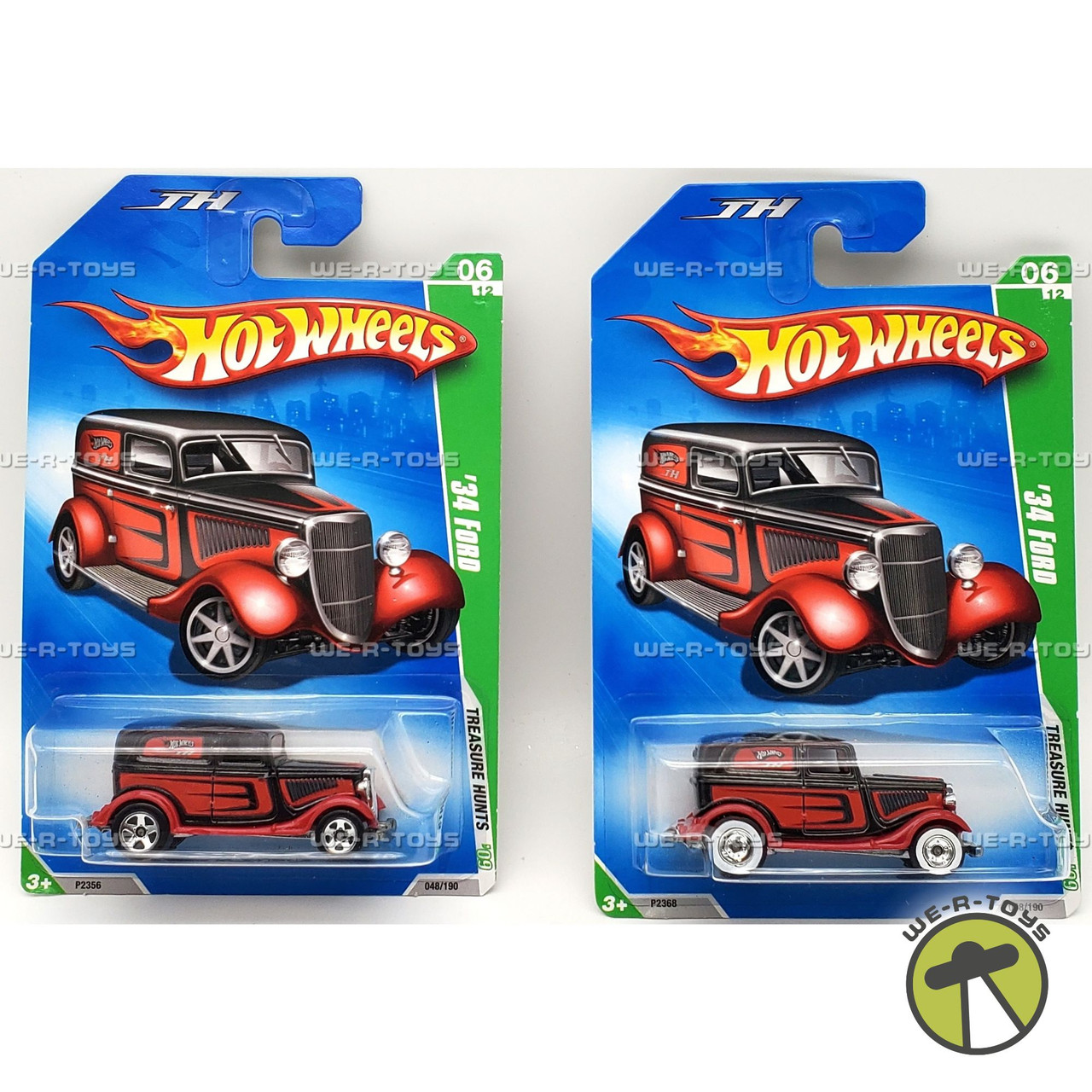 Hot Wheels Lot of 2 Regular & Super Treasure Hunts '34 Ford