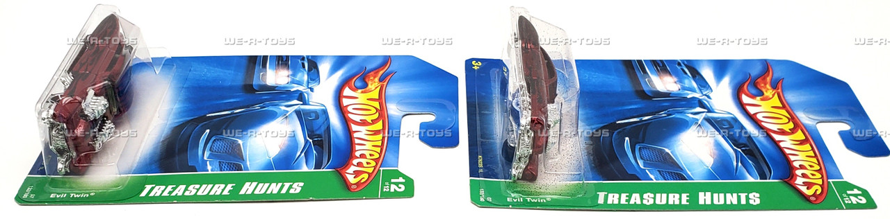 Hot Wheels Lot of 2 Evil Twin Vehicles Super & Regular Treasure