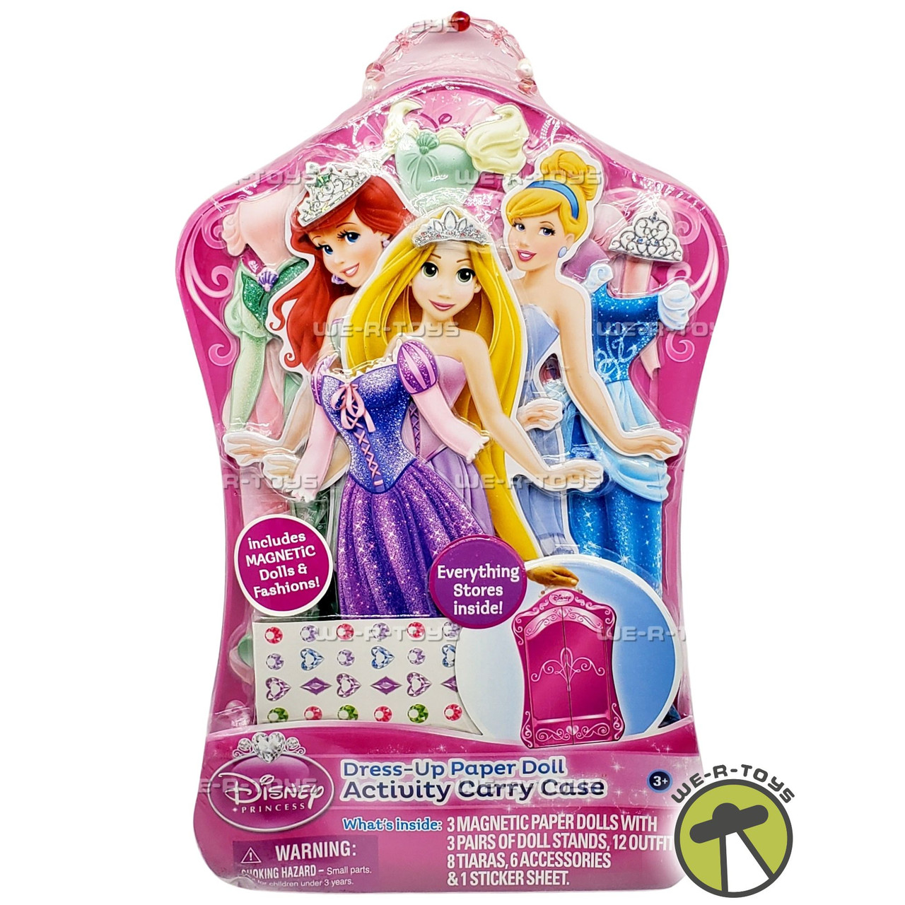 Disney Princess Magnetic Dress-Up Paper Doll Activity Carry Case 2013 - We-R-Toys Disney Princess Magnetic Dress-Up Paper Doll Activity Carry Case 2013 - We-R-Toys