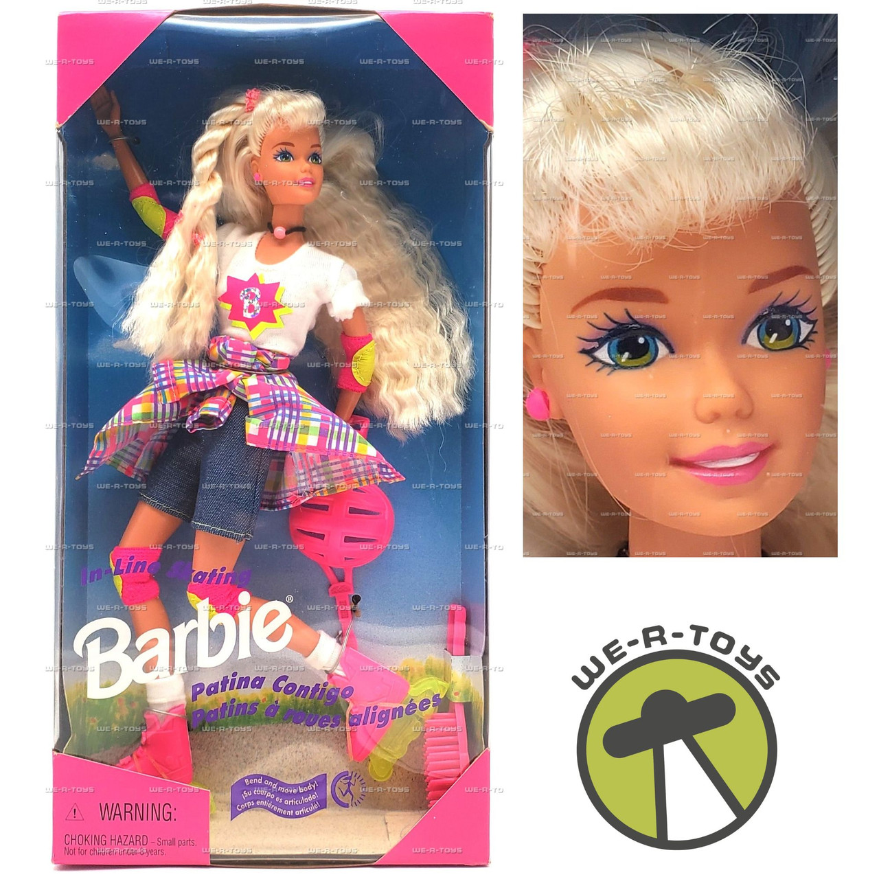 Barbie In-Line Skating Bend & Move Doll 1995 Mattel 15473 - We-R-Toys