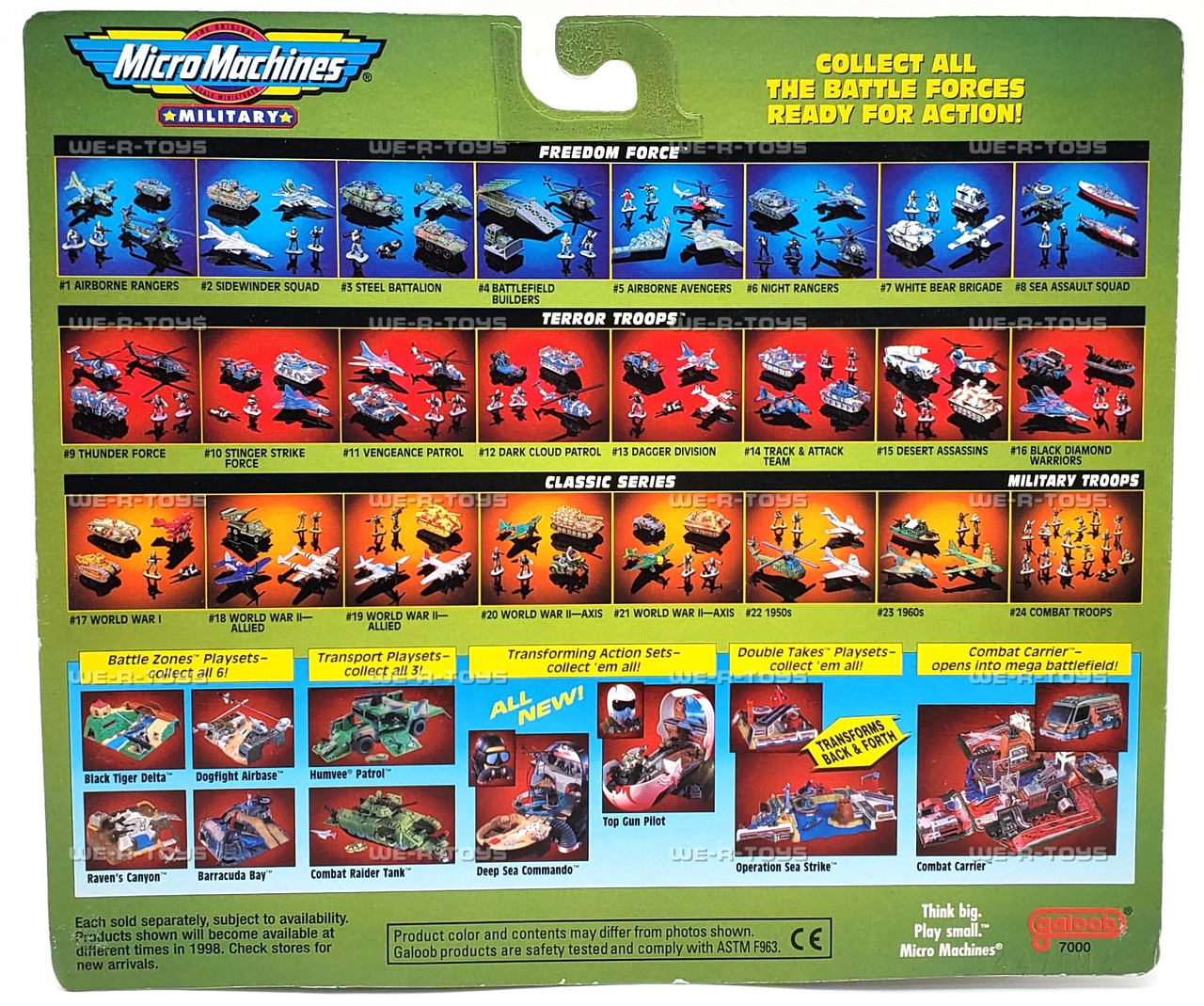 Micro Machines Military Classic Series #21 WWII-Axis Set 1997