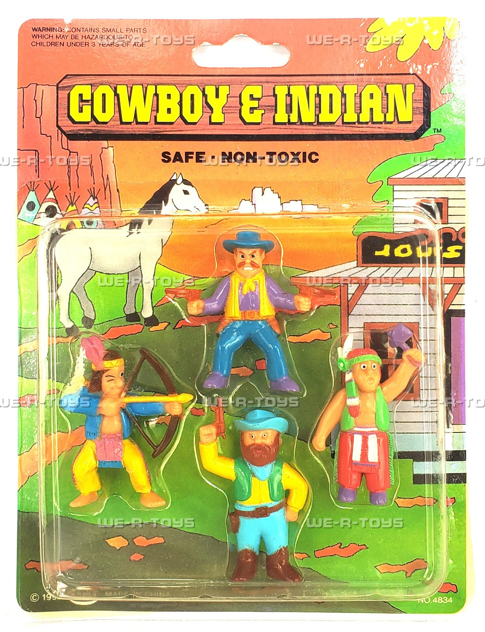 Cowboy Indian Lot of Vintage Western Mini Wild West Figures