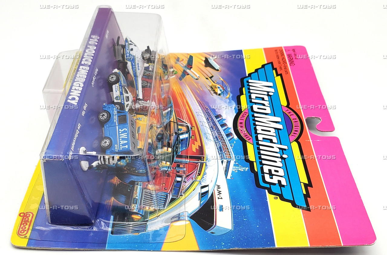 Micro Machines #16 Police Emergency Set of Vehicles & Figures 1996