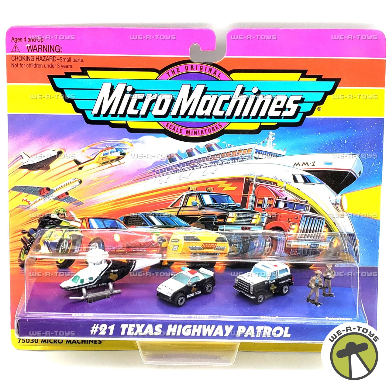 Micro Machines #21 Texas Highway Patrol Set 1996 Galoob #75030