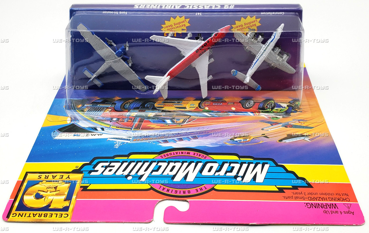 Micro Machines #2 Classic Airliners 10 Year Anniversary 1997