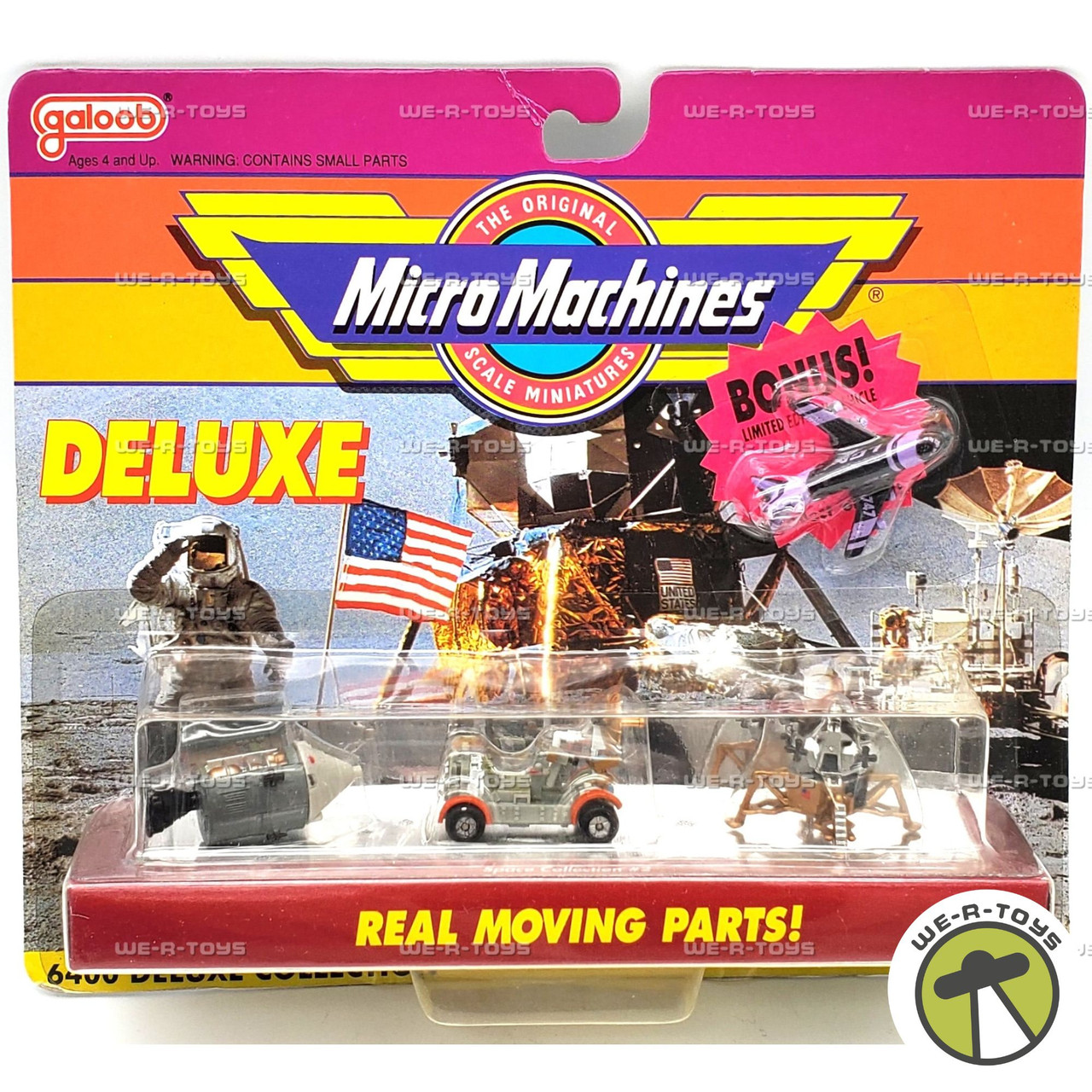 Micro Machines Space Collection #2 with Bonus Ltd Ed Vehicle 1990