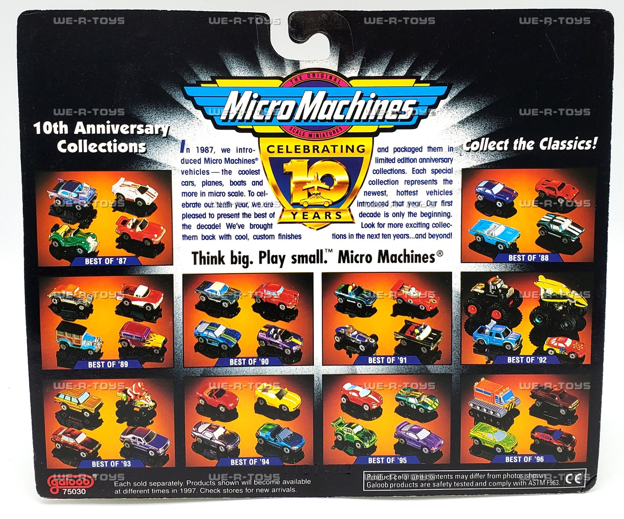 Micro Machines 10th Anniversary Best of '89 Vehicle Set 1997