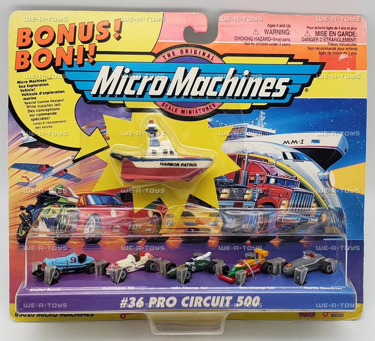 Micro Machines #36 Pro Circuit 500 Set with Bonus Vehicle 1995