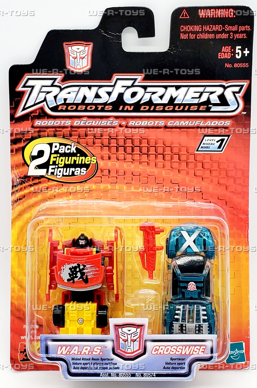 Transformers Basic W.A.R.S. and Crosswise Action Figures 2001