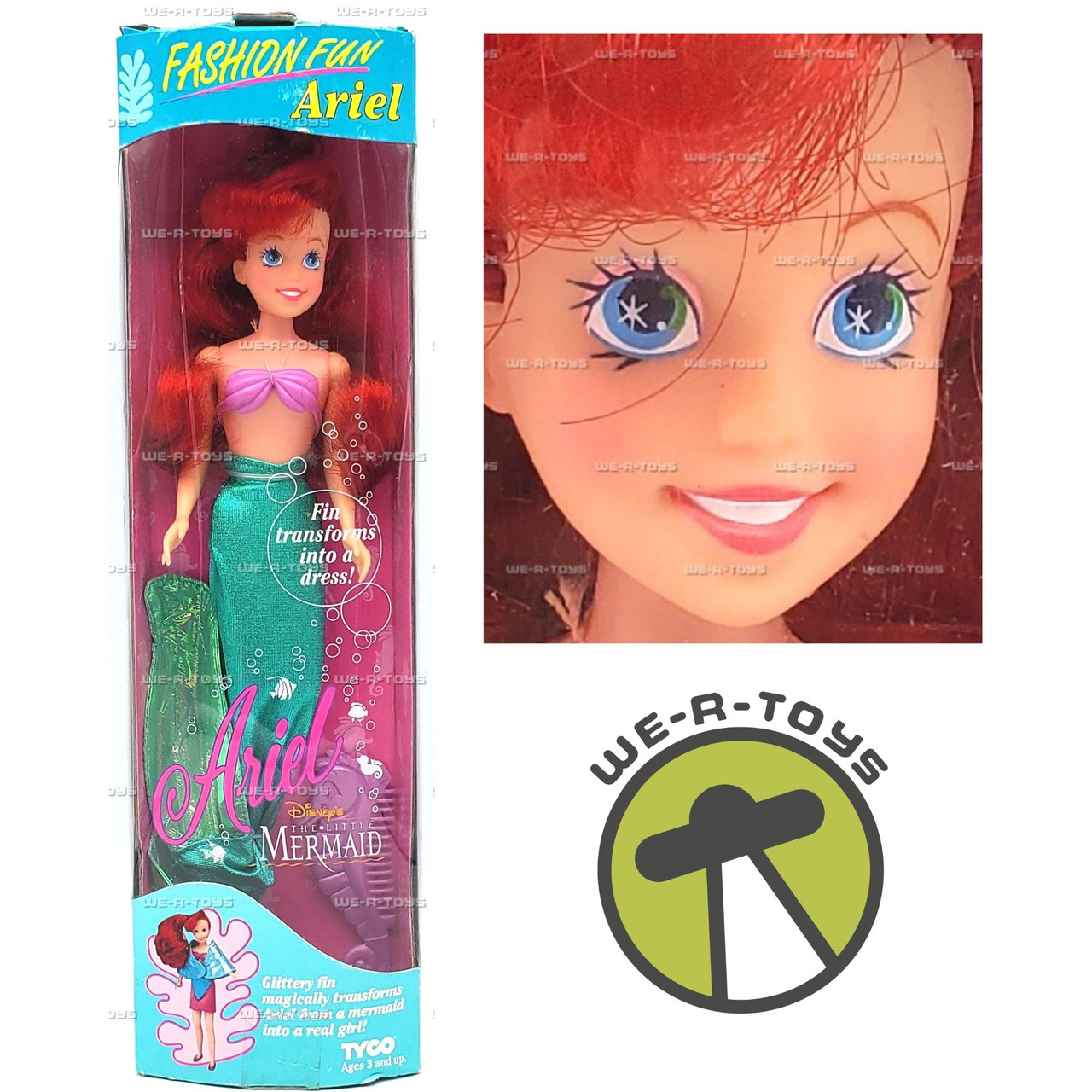 Disney's The Little Mermaid Ariel Fashion Fun 1993 Tyco No. 1832 - We-R-Toys