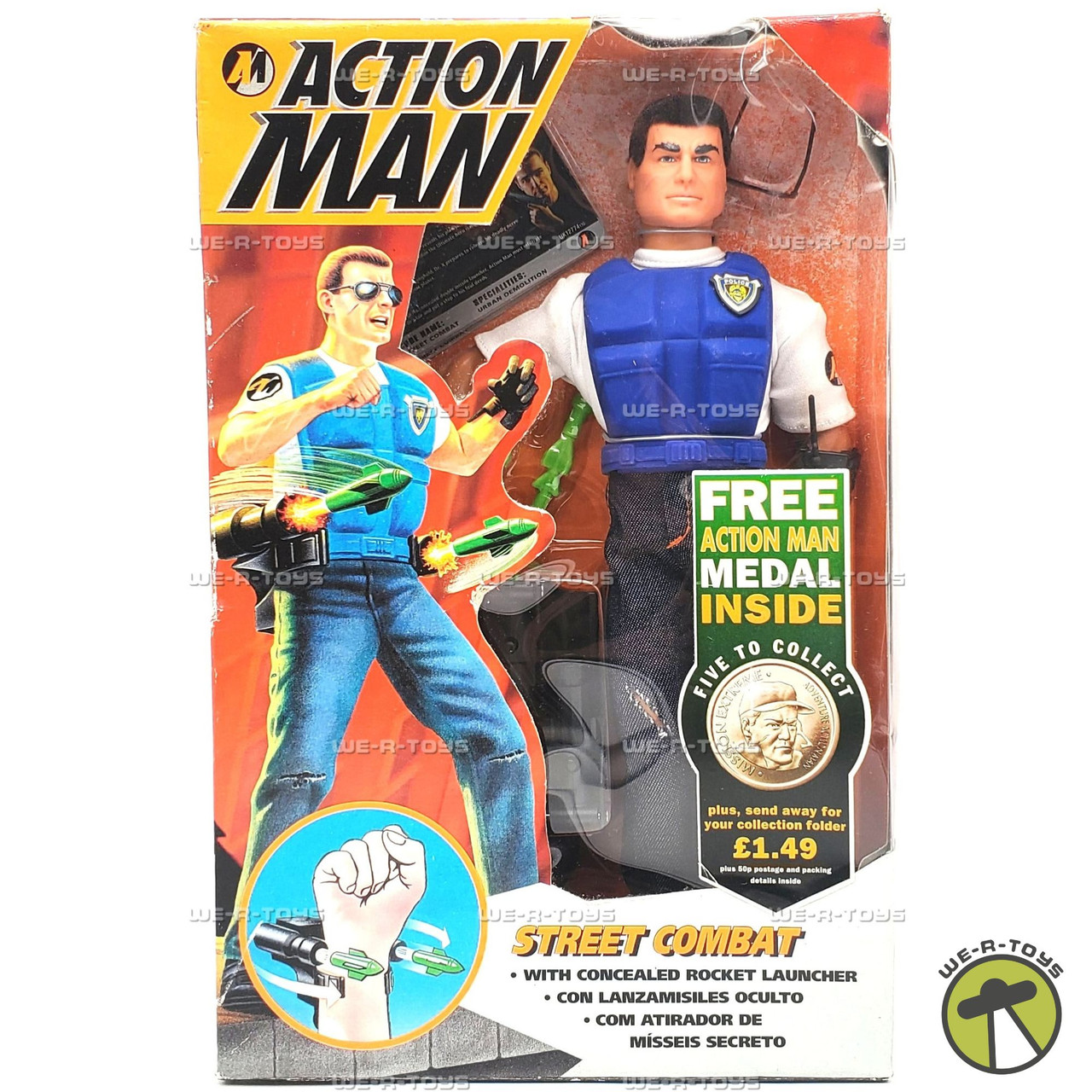Action Man Street Combat With Rocket Launcher Action Figure 1994