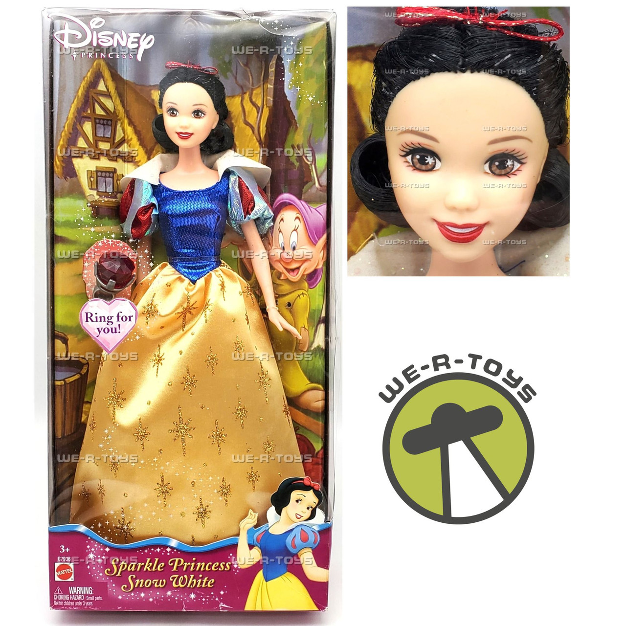 Disney Princess Sparkling Princess Snow White Doll 2004 Mattel