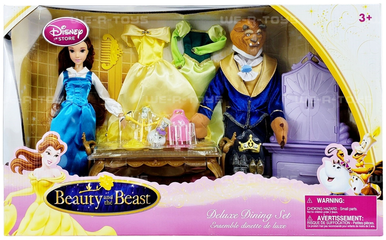 Beauty and the Beast Belle and Beast Doll Deluxe Dining Set 2010