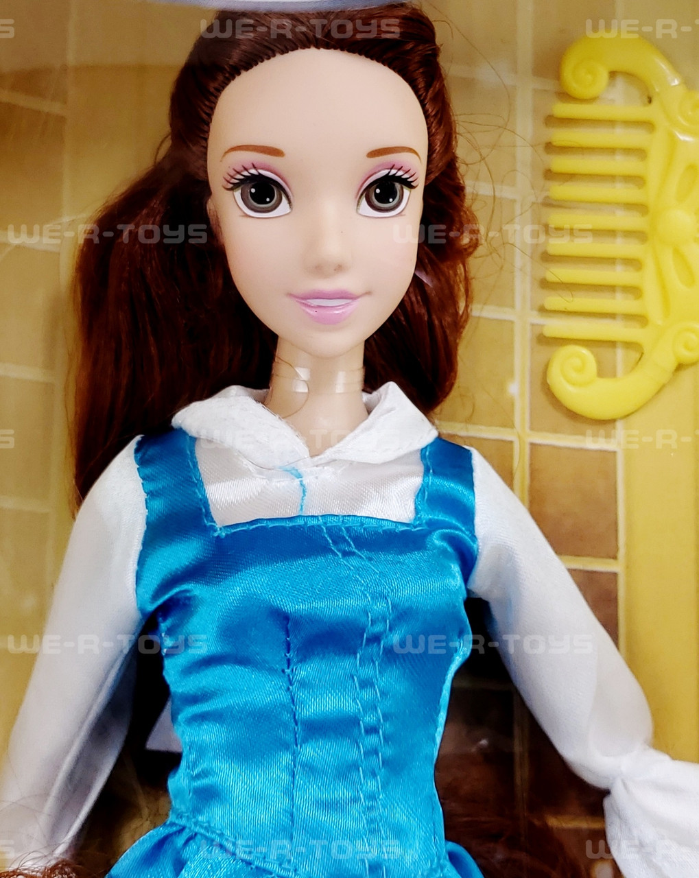 disney belle doll blue dress 12.5" Store Exclusive - Satin Pretty Princess Plush Soft and a white satin collar New version Disney Princess Mini