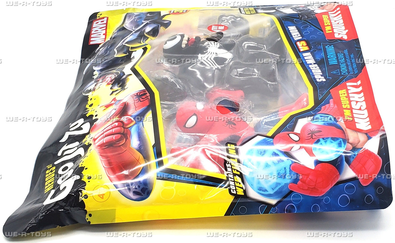 Heroes of Goo Jit Zu Marvel Spider-man vs Venom Pack Figures 2020
