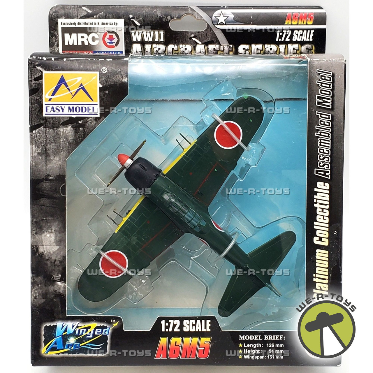 Easy Model WWII Aircraft Series A6M5 Yokosuka Naval Wing 1945 JG