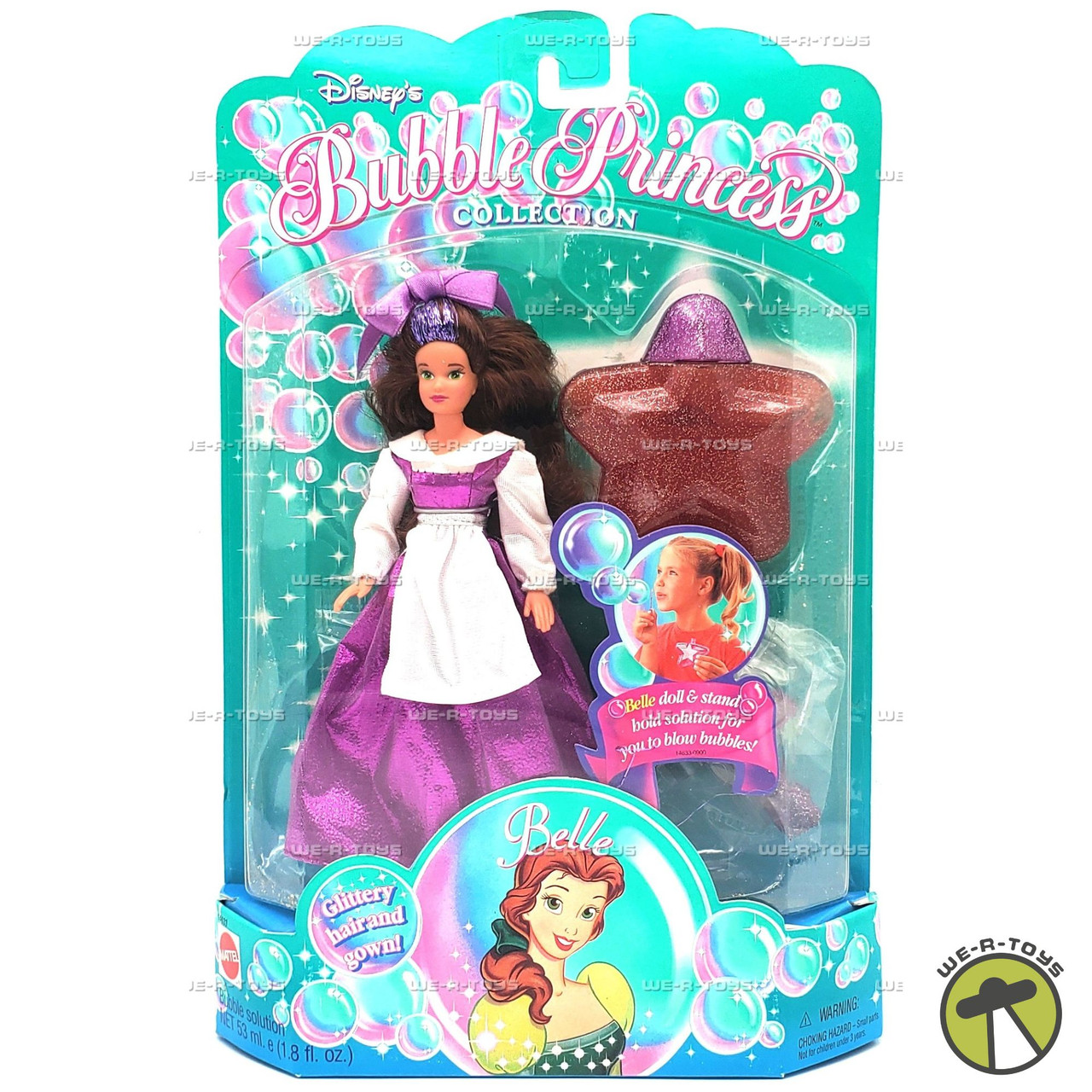 Disney Bubble Princess Collection Belle Doll 1995 Mattel