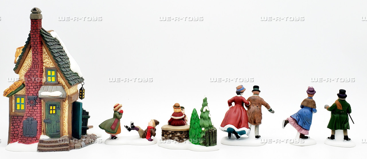 Department 56 Ashley Pond Skating Party Dickens' Village Series