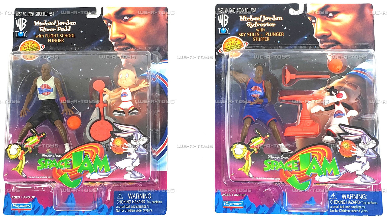 Space Jam Lot of 2 Michael Jordan Sylvester & Elmer Fudd 1996