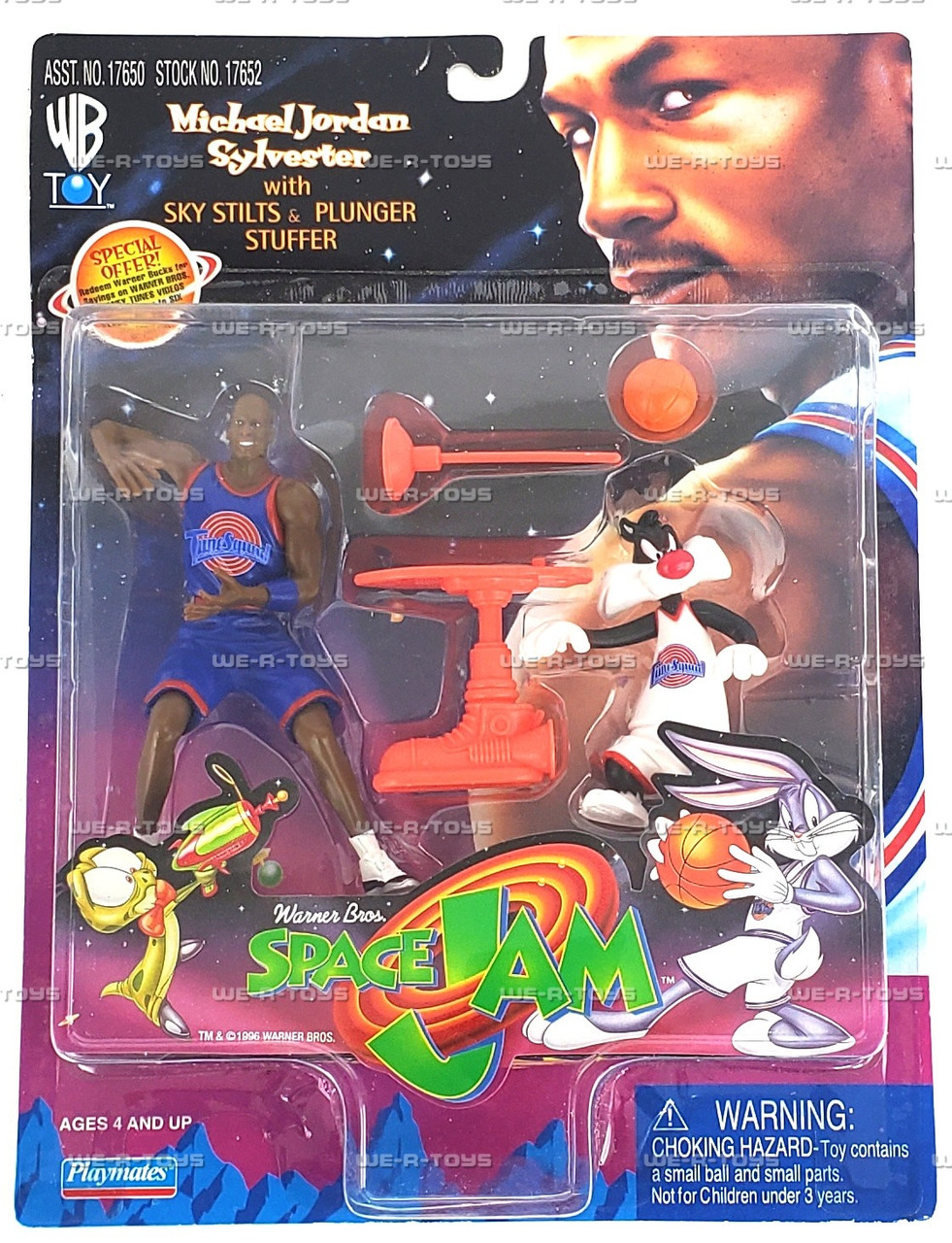 Space Jam Lot of 2 Michael Jordan Sylvester & Elmer Fudd 1996