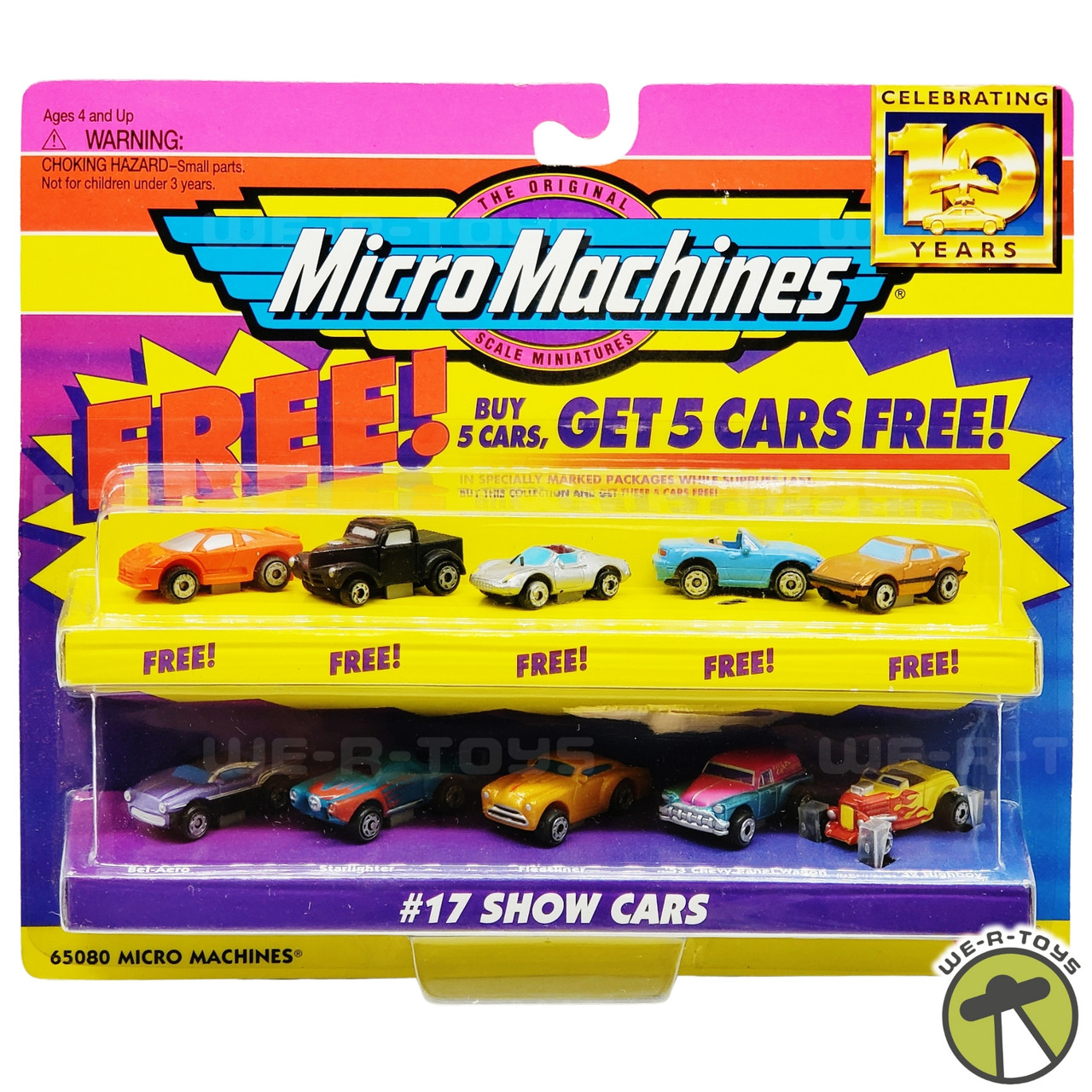Micro Machines #17 Show Cars Collection with 5 Bonus Cars 1997