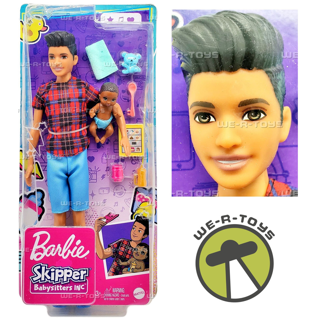 Barbie Skipper Babysitters Brunette Boy Doll and Accessories