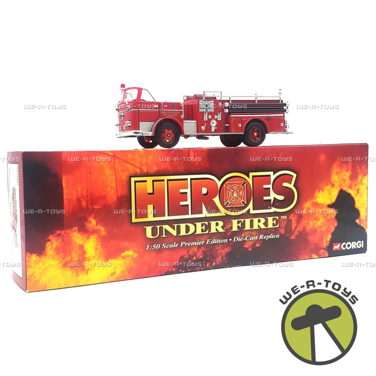 Corgi Heroes Under Fire Seagrave K Open Cab Pumper 2003 Diecast