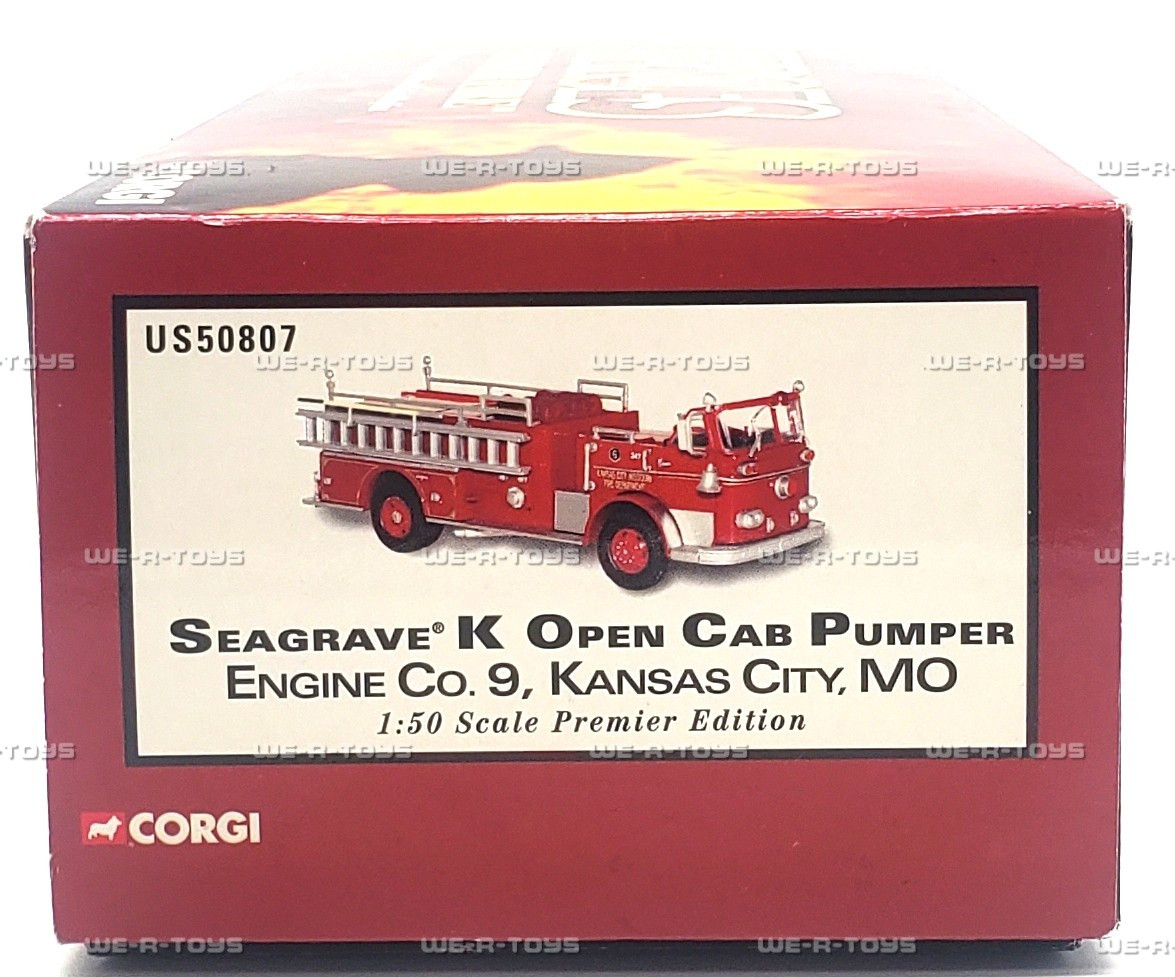 Corgi Heroes Under Fire Seagrave K Open Cab Pumper 2003 Diecast