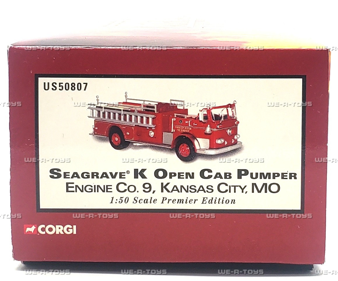 Corgi Heroes Under Fire Seagrave K Open Cab Pumper 2003 Diecast