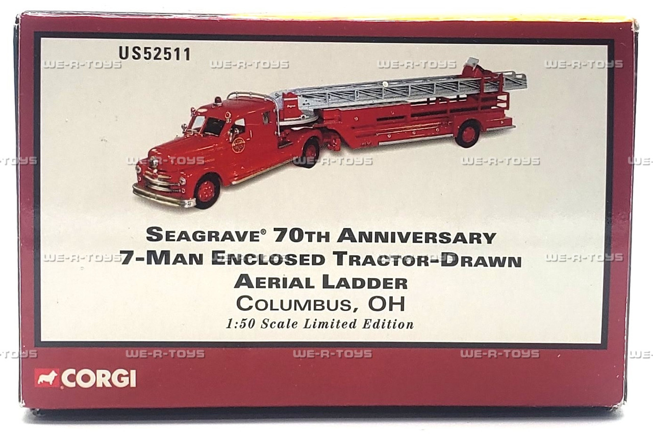 Corgi Heroes Under Fire Seagrave 7-man Enclosed Tractor-Drawn