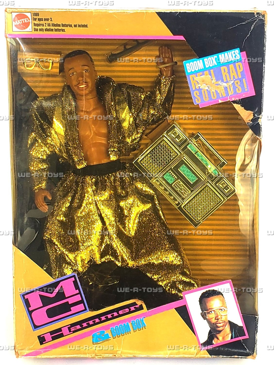 MC Hammer Lot of 2 Doll with Exclusive Tape & Boom Box 1991