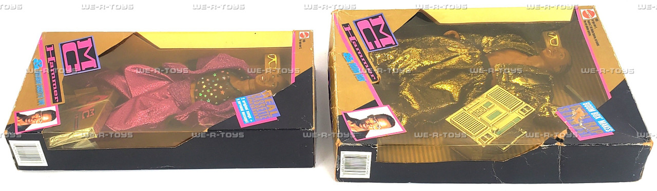MC Hammer Lot of 2 Doll with Exclusive Tape & Boom Box 1991 Mattel