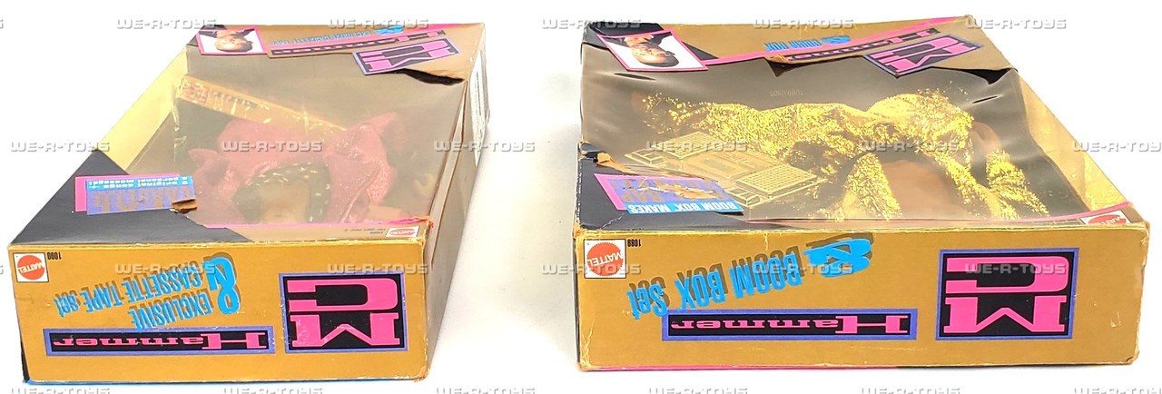 MC Hammer Lot of 2 Doll with Exclusive Tape & Boom Box 1991 Mattel