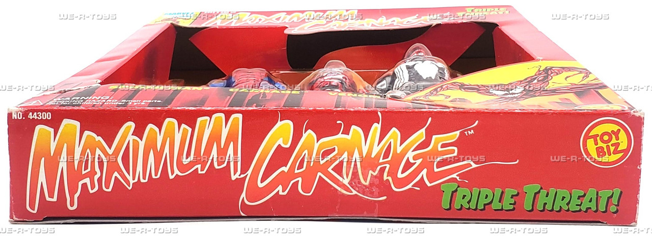 Marvel Comics Maximum Carnage Triple Threat 1994 Toy Biz No. 44300