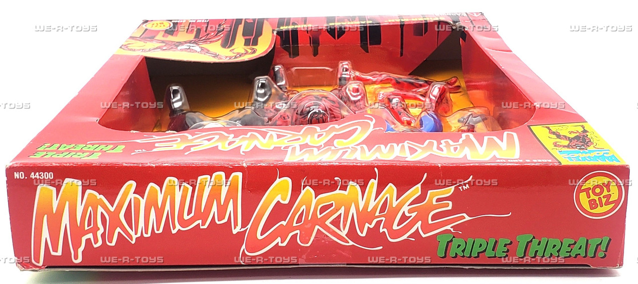 Marvel Comics Maximum Carnage Triple Threat 1994 Toy Biz No. 44300