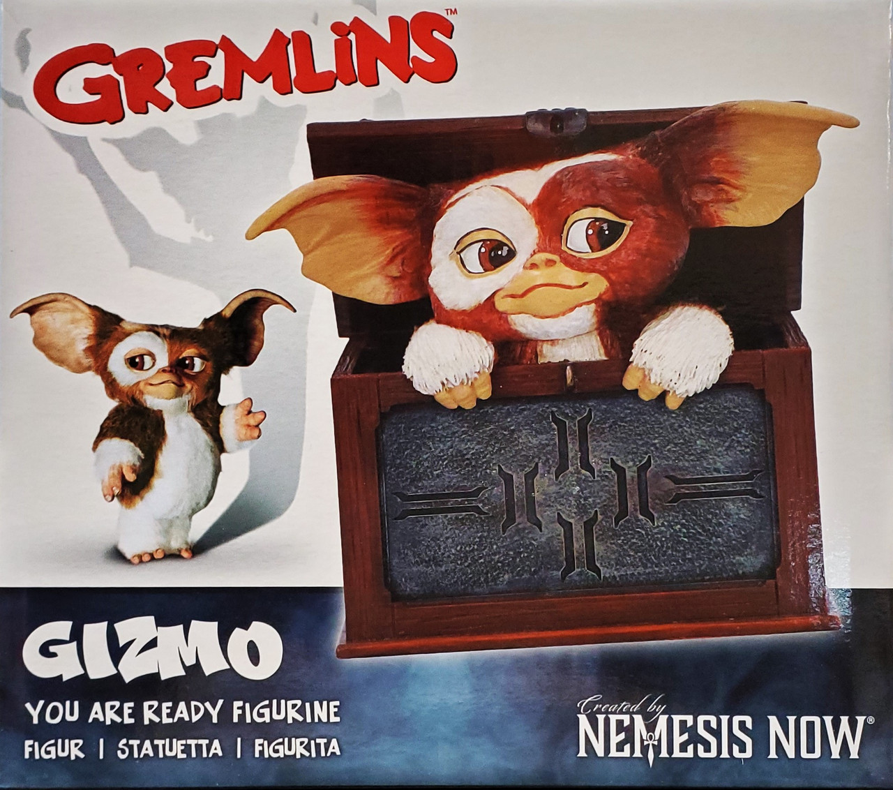 Gremlins Gizmo in a Box Hand Painted Resin Figurine Nemesis Now