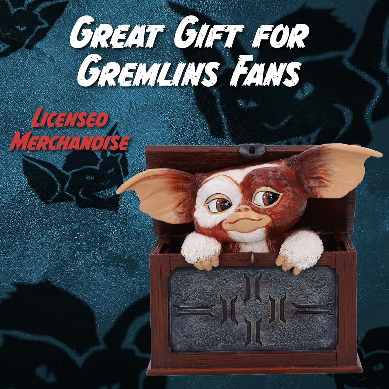 Gremlins Gizmo in a Box Hand Painted Resin Figurine Nemesis Now
