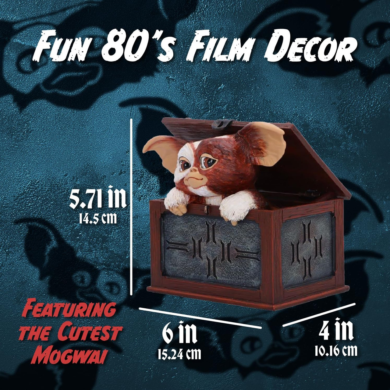 Gremlins Gizmo in a Box Hand Painted Resin Figurine Nemesis Now