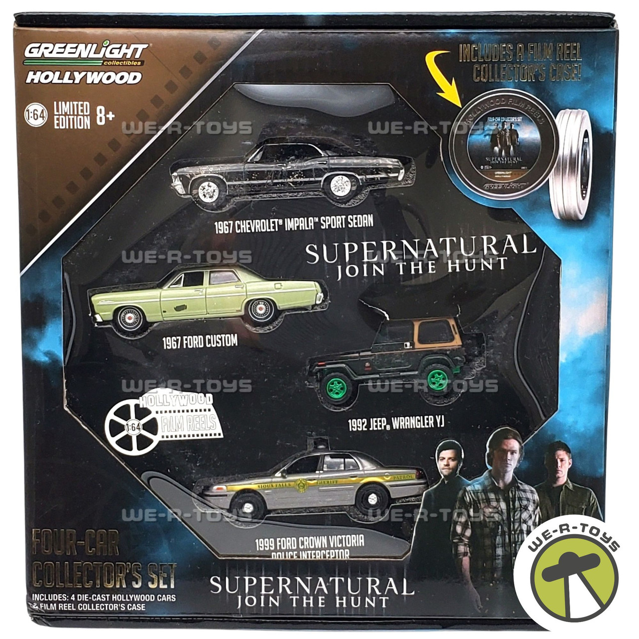 Greenlight Hollywood Film Reels Supernatural 4 Car Collector's Set
