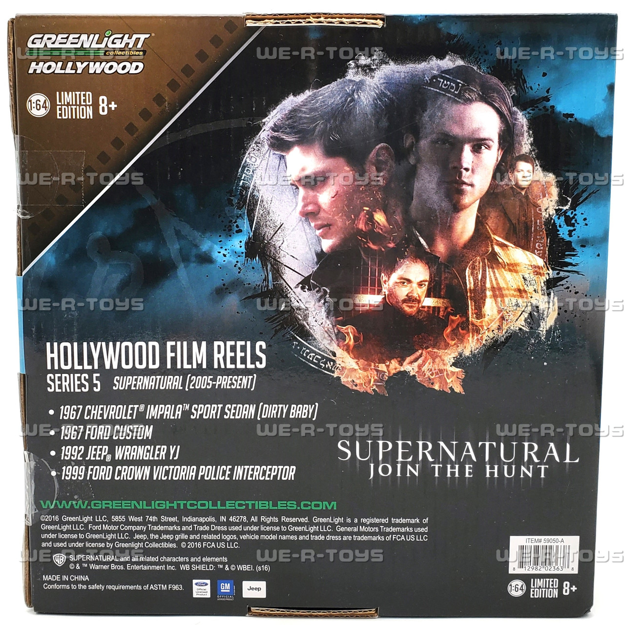 Greenlight Hollywood Film Reels Supernatural 4 Car Collector's Set