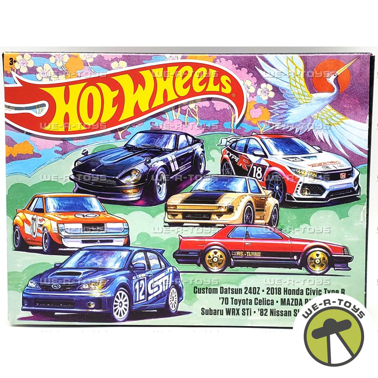 Hot Wheels Japanese Car Culture Themed Multipack 6 Car Set Mattel