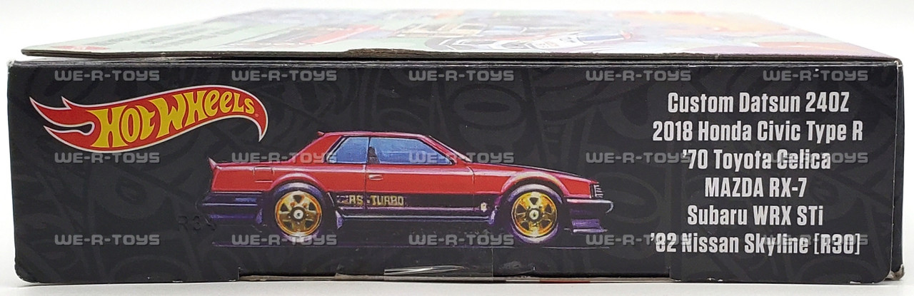 Hot Wheels Japanese Car Culture Themed Multipack 6 Car Set Mattel
