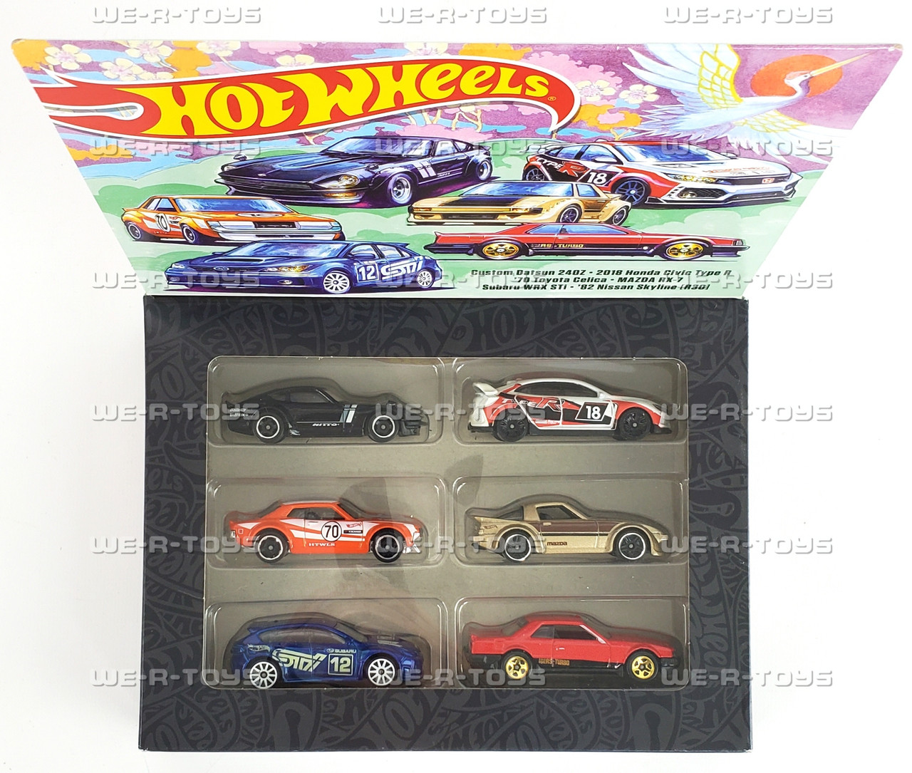 Hot Wheels Japanese Car Culture Themed Multipack 6 Car Set Mattel