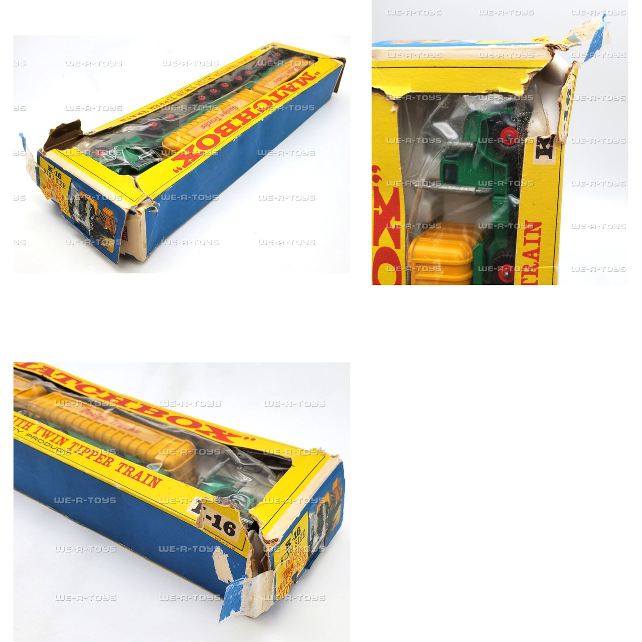 Vintage Matchbox Dodge Tractor with Twin Tipper Train K-16 Lesney