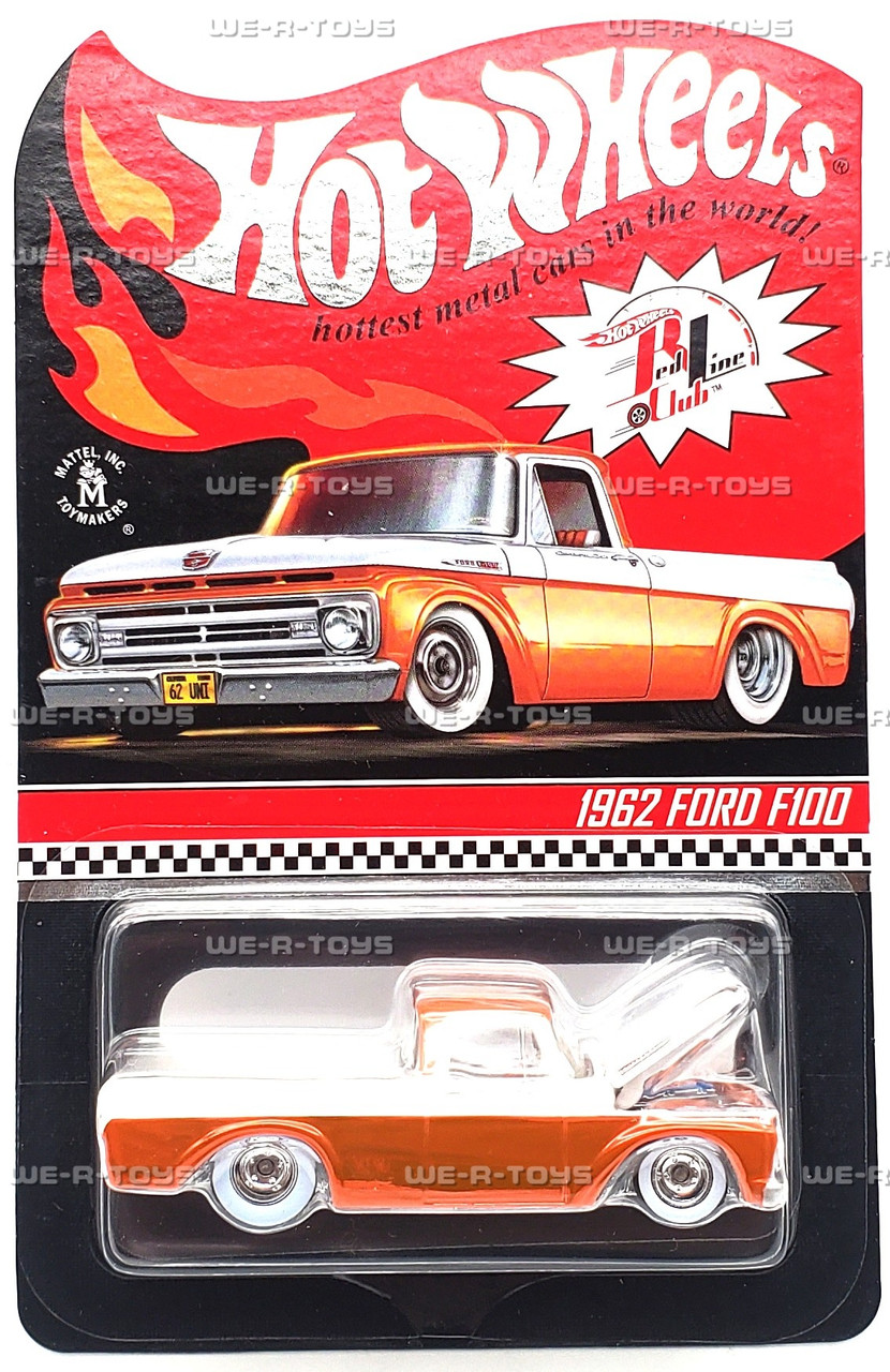 Hot Wheels RLC Exclusive 1962 Ford F100 Orange Vehicle 2021