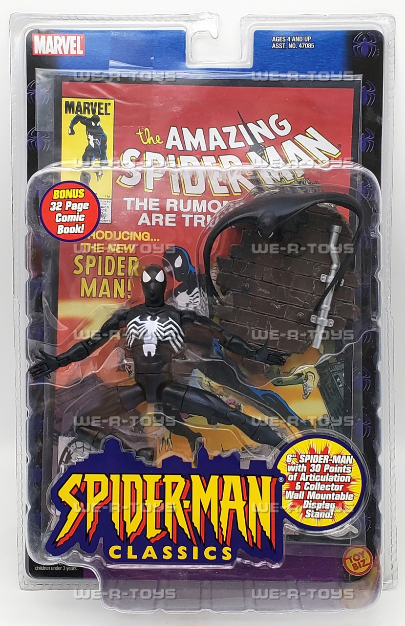 Marvel Spider-Man Classics Black Costume Action Figure 2000 Toy