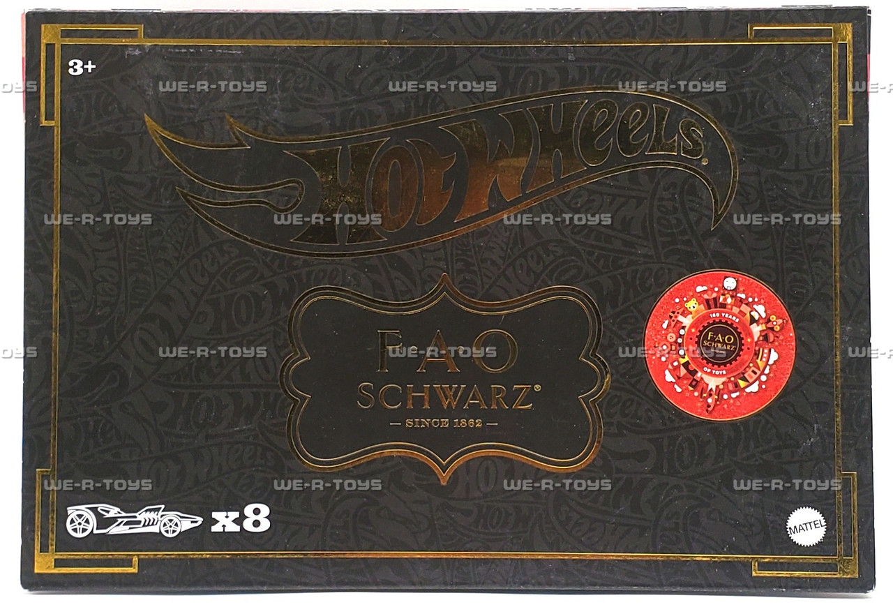 Hot Wheels FAO Schwarz 106th Anniversary 8 Car Set Vehicle